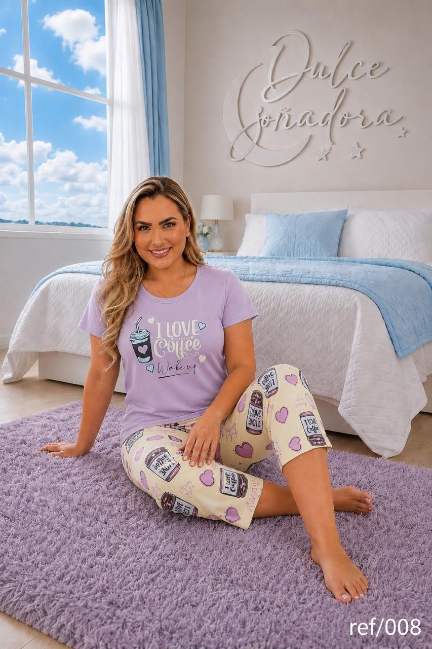 Ref 008 - CAPRI PIEL DE DURAZNO (SUBLIMADO) CON BLUSA DE SISA PIEL DE DURAZNO UNICOLOR 8
