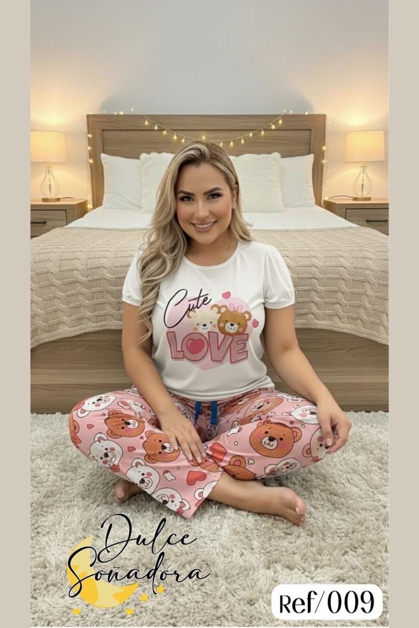 Ref 009 - PANTALON PIEL DE DURAZNO (SUBLIMADO) CON BLUSA MANGA EN PIEL DE DURAZNO UNICOLOR 6