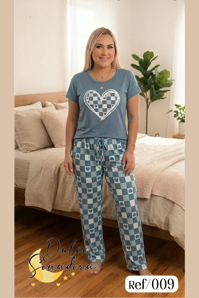 Ref 009 - PANTALON PIEL DE DURAZNO (SUBLIMADO) CON BLUSA MANGA EN PIEL DE DURAZNO UNICOLOR 14