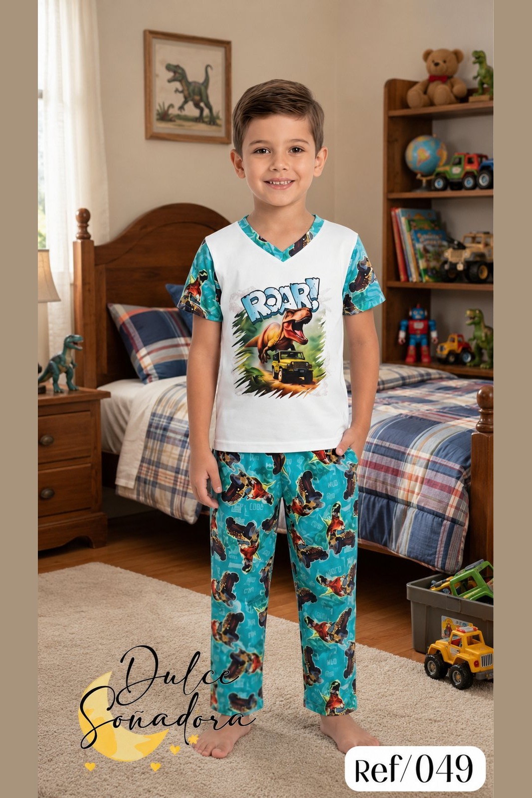 Ref 049 - PANTALON DE NINO PIEL DE DURAZNO (SUBLIMADO) CAMISA UNICOLOR EN PIEL DE DURAZNO 6