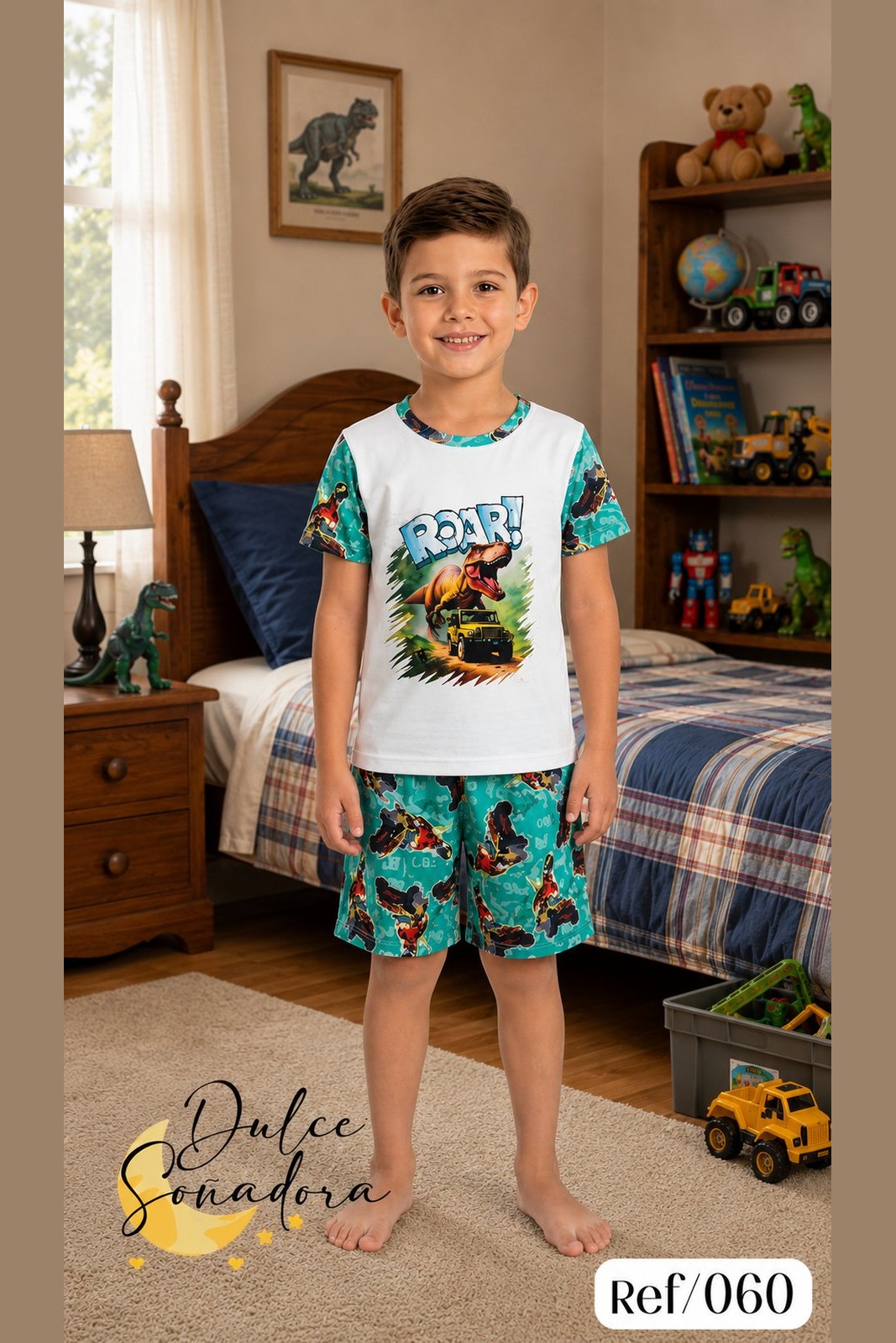 Ref 060 - SHORT DE NINO PIEL DE DURAZNO (SUBLIMADO) CAMISA UNICOLOR EN PIEL DE DURAZNO 6
