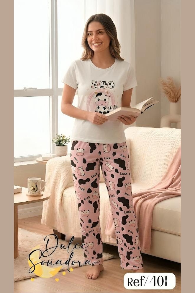 Ref 401 - PANTALON PIEL DE DURAZNO (SUBLIMADO) CON BLUSA MANGA SUBLIMADA EN PIEL DE DURAZNO 3