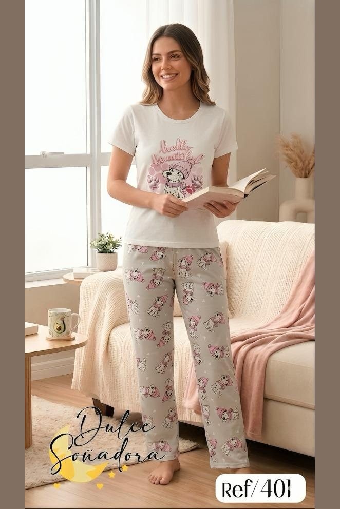Ref 401 - PANTALON PIEL DE DURAZNO (SUBLIMADO) CON BLUSA MANGA SUBLIMADA EN PIEL DE DURAZNO 4