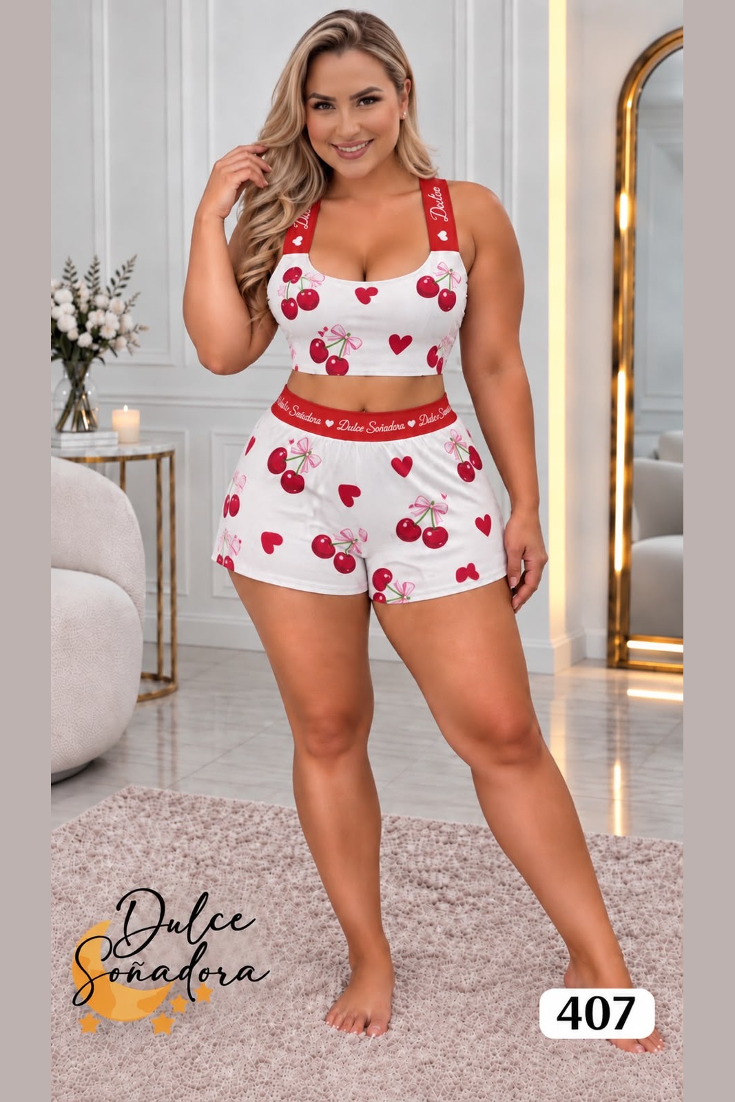Ref 407 - SHORT ESTAMPADO CON CROP TOP ESTAMPADO 4
